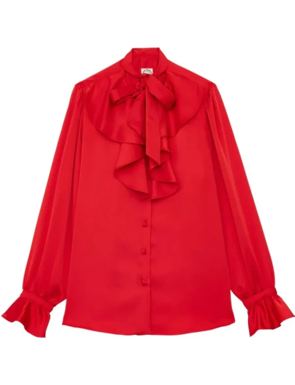 Sale Ines de la Fressange Paris Fanfan red shirt