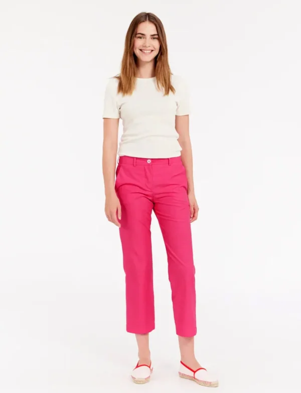 Shop Ines de la Fressange Paris Francesca pink pants