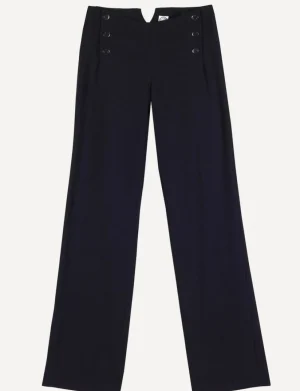 Fashion Ines de la Fressange Paris Gabriel navy blue pants