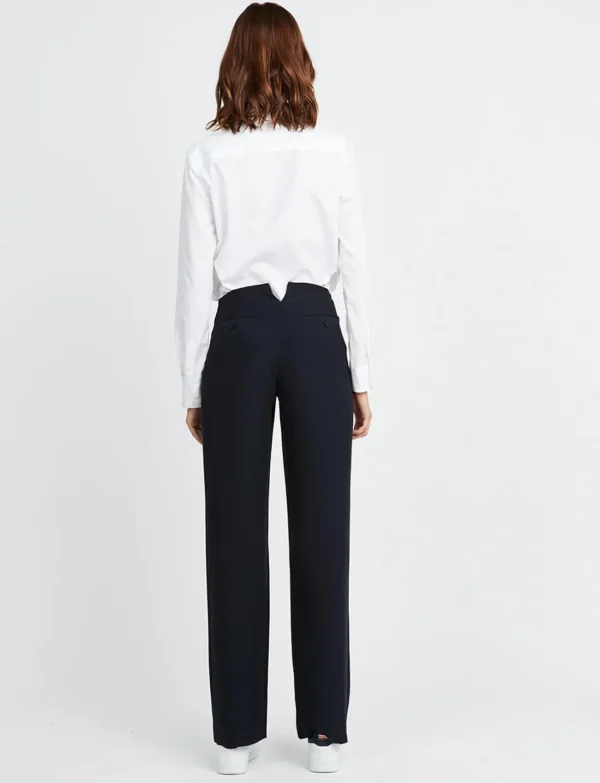 Fashion Ines de la Fressange Paris Gabriel navy blue pants