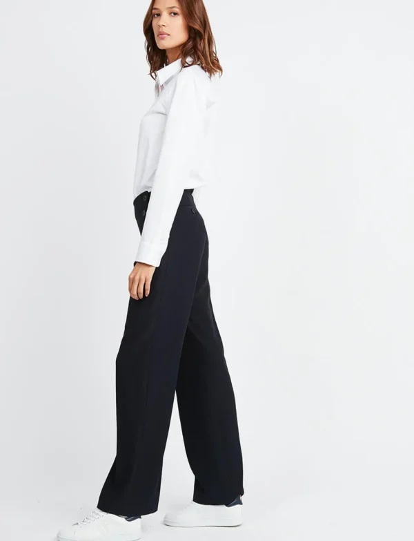 Fashion Ines de la Fressange Paris Gabriel navy blue pants