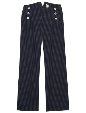 Discount Ines de la Fressange Paris Gabriel Navy pants