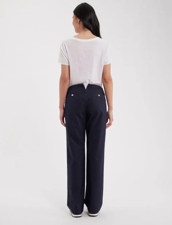 Discount Ines de la Fressange Paris Gabriel Navy pants