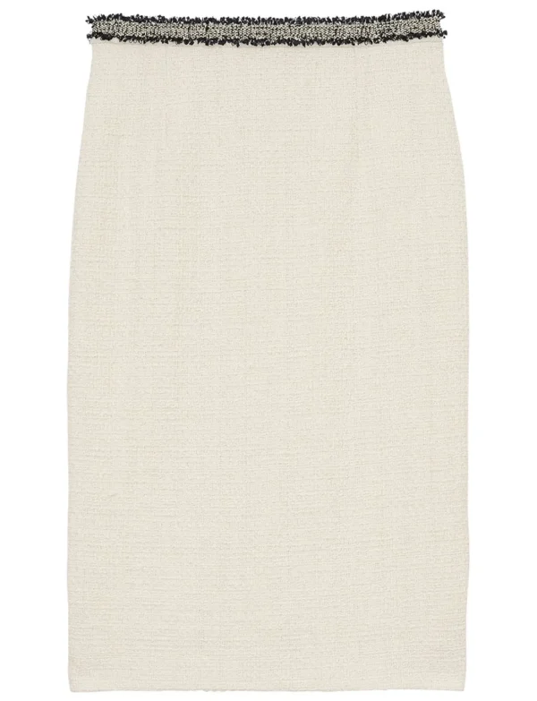 Cheap Ines de la Fressange Paris Gabriela ecru cotton skirt