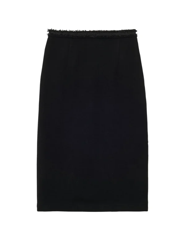 Clearance Ines de la Fressange Paris Gabriela skirt in black wool