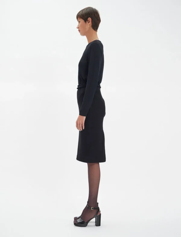 Clearance Ines de la Fressange Paris Gabriela skirt in black wool