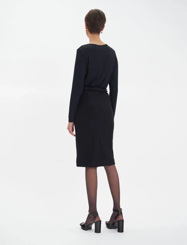 Clearance Ines de la Fressange Paris Gabriela skirt in black wool