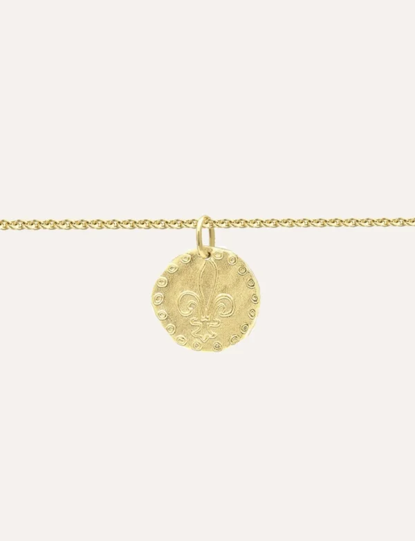 Clearance Ines de la Fressange Paris Gold-plated Lutetia bracelet with lily motif