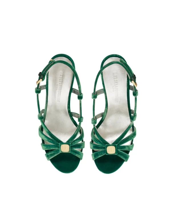 Online Ines de la Fressange Paris Green strap sandal