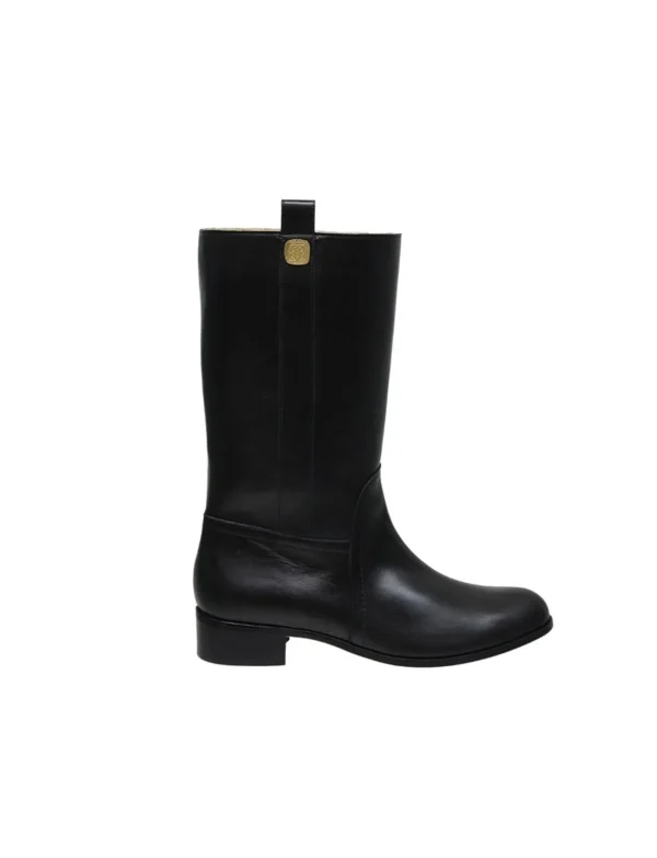 Cheap Ines de la Fressange Paris High boots in black leather