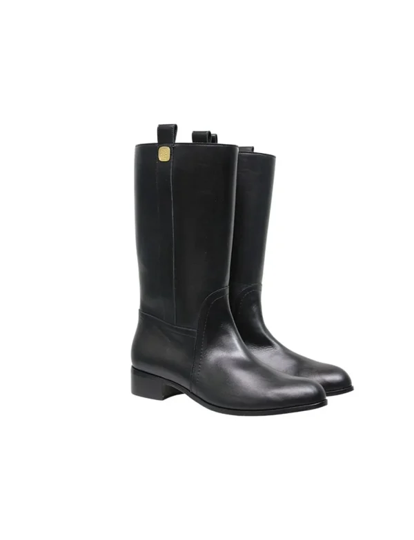 Cheap Ines de la Fressange Paris High boots in black leather