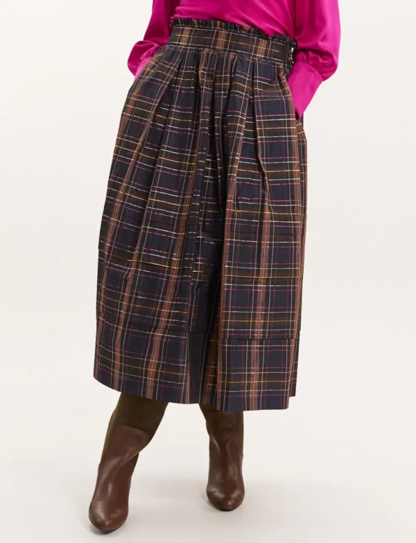 Flash Sale Ines de la Fressange Paris Héloïse plaid skirt