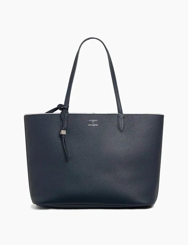 Store Ines de la Fressange Paris Ines x Le Tanneur large blue tote bag