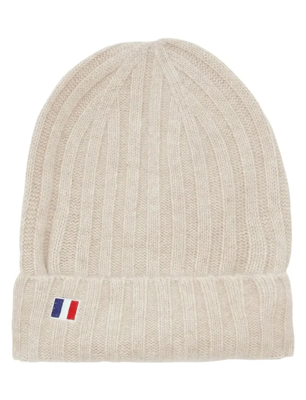 Cheap Ines de la Fressange Paris Ines x Notshy beige lapel beanie