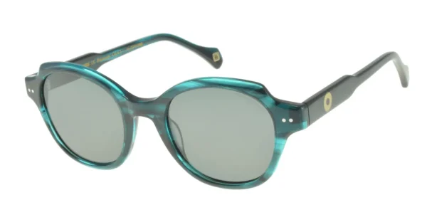 Outlet Ines de la Fressange Paris Julianne translucent green sunglasses