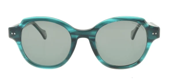 Outlet Ines de la Fressange Paris Julianne translucent green sunglasses