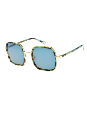 Clearance Ines de la Fressange Paris Katherine blue gold sunglasses