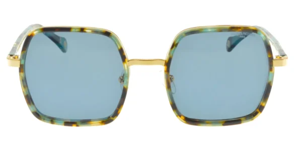 Clearance Ines de la Fressange Paris Katherine blue gold sunglasses