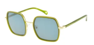 Cheap Ines de la Fressange Paris Katherine crystal green gold sunglasses