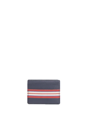 Online Ines de la Fressange Paris Le Parisien single card holder navy leather