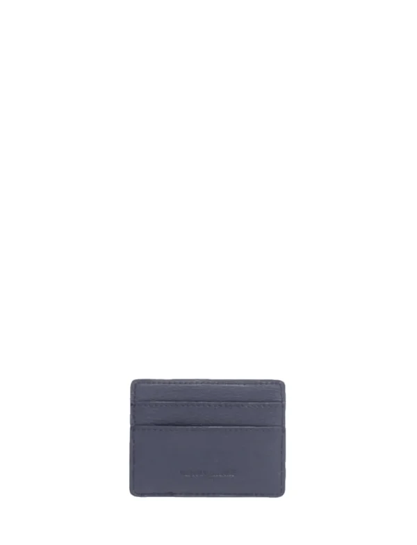 Online Ines de la Fressange Paris Le Parisien single card holder navy leather