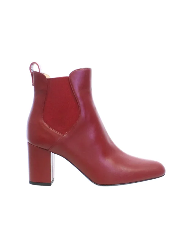 Outlet Ines de la Fressange Paris Leather heel boots