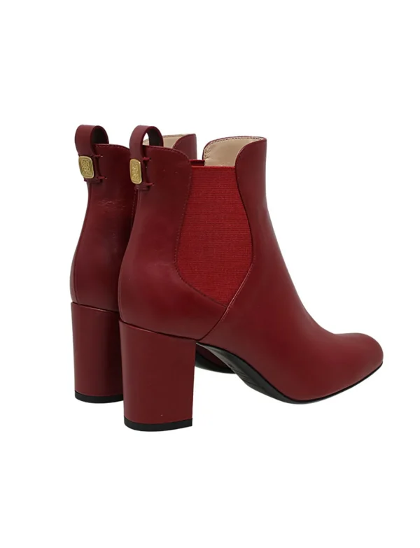 Outlet Ines de la Fressange Paris Leather heel boots