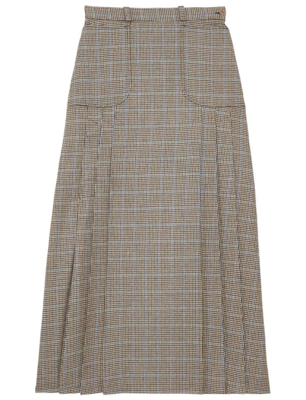 Discount Ines de la Fressange Paris Leila houndstooth skirt