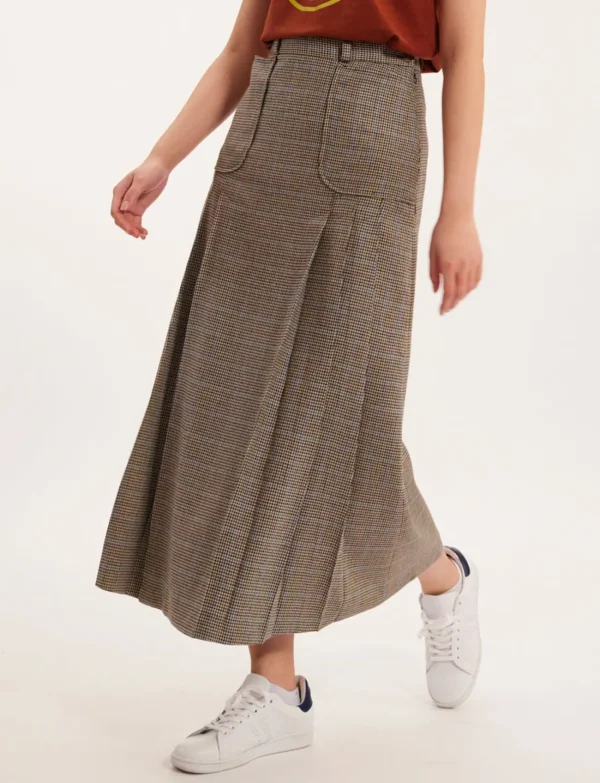 Discount Ines de la Fressange Paris Leila houndstooth skirt