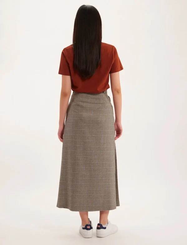 Discount Ines de la Fressange Paris Leila houndstooth skirt