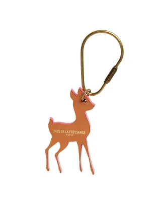 Best Ines de la Fressange Paris Leon cream key ring