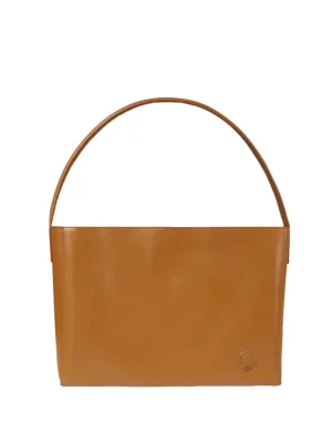 Hot Ines de la Fressange Paris Léonore large leather tote bag camel