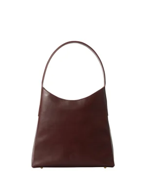 Discount Ines de la Fressange Paris Léonore M bag in burgundy leather