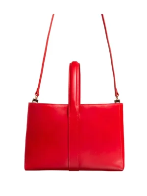 Hot Ines de la Fressange Paris Léonore small leather tote bag