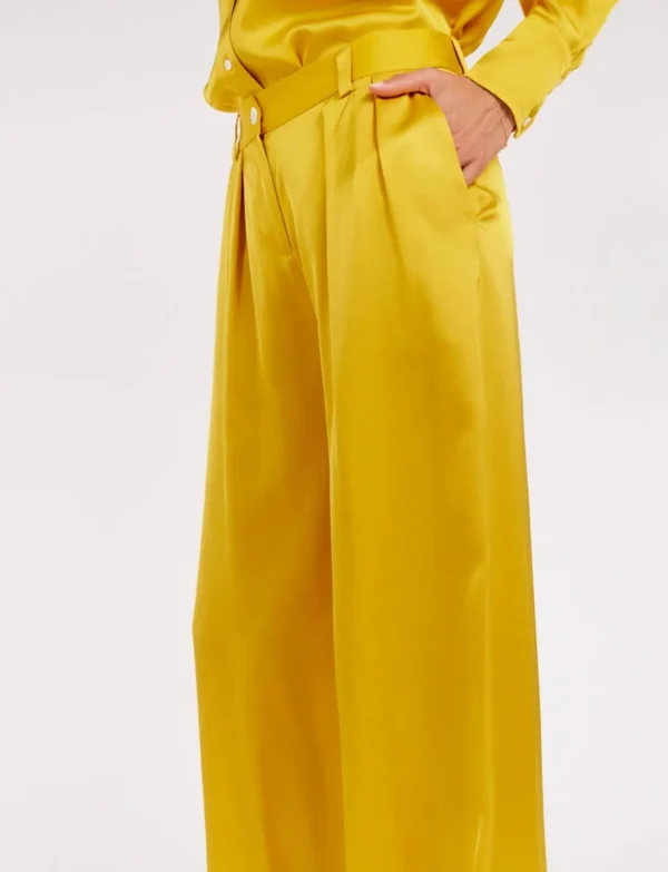 Flash Sale Ines de la Fressange Paris Luciano pants fluid yellow buttercup