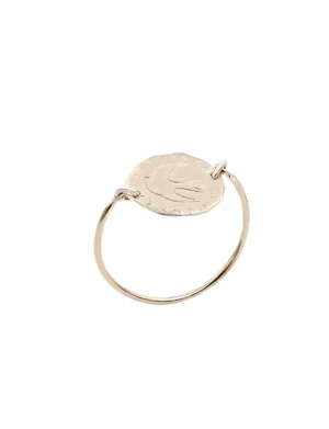 Store Ines de la Fressange Paris Lutece dove rose gold plated ring