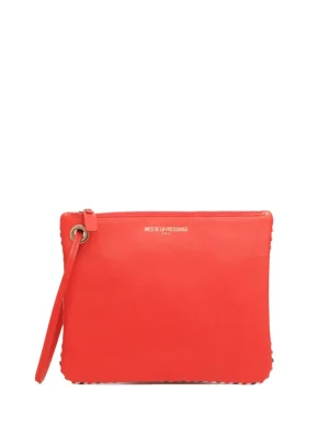 Sale Ines de la Fressange Paris Marcia red clutch bag