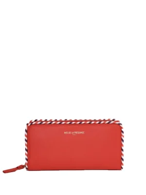 Shop Ines de la Fressange Paris Marcia red wallet