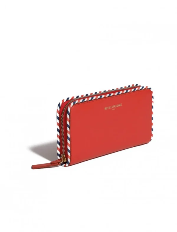 Shop Ines de la Fressange Paris Marcia red wallet