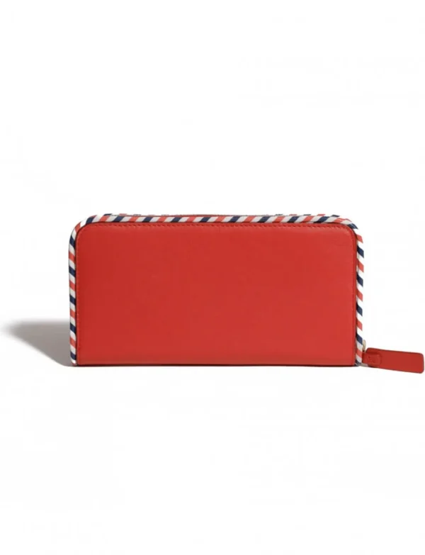 Shop Ines de la Fressange Paris Marcia red wallet