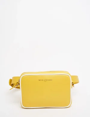 Cheap Ines de la Fressange Paris Marcia yellow banana bag