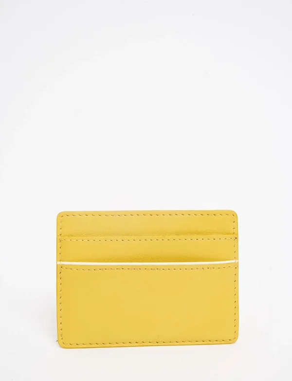 Cheap Ines de la Fressange Paris Marcia yellow card holder