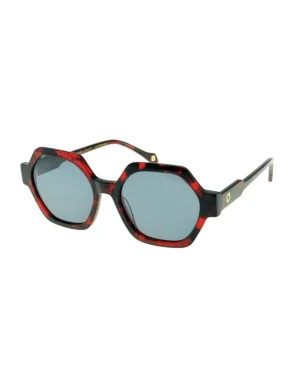 Sale Ines de la Fressange Paris Marion red tortoiseshell sunglasses