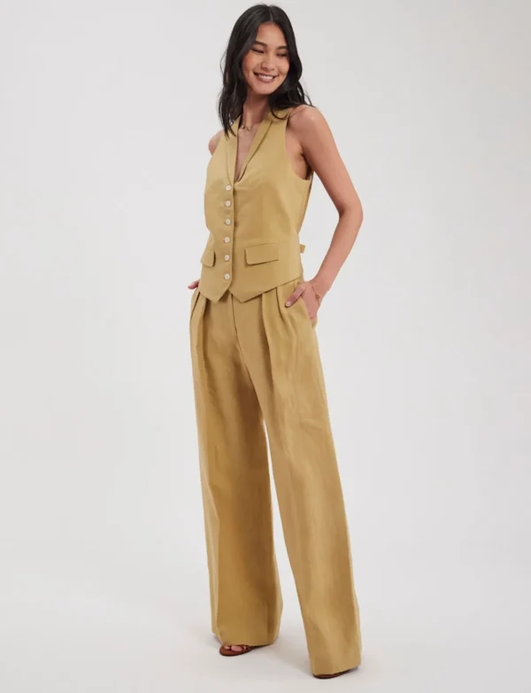 Fashion Ines de la Fressange Paris Marlène linen pants