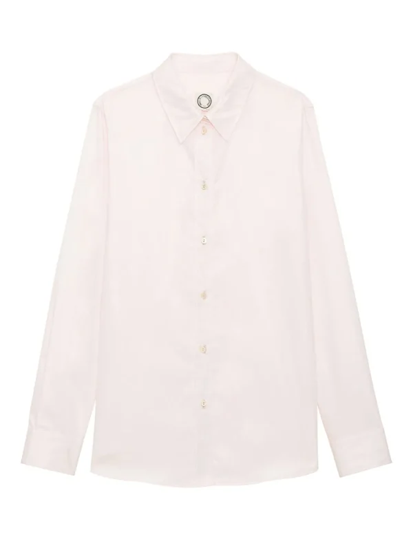 Best Ines de la Fressange Paris Martin shirt cotton light pink