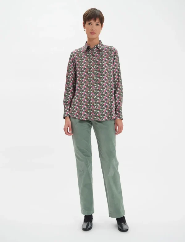 Outlet Ines de la Fressange Paris Maureen floral shirt