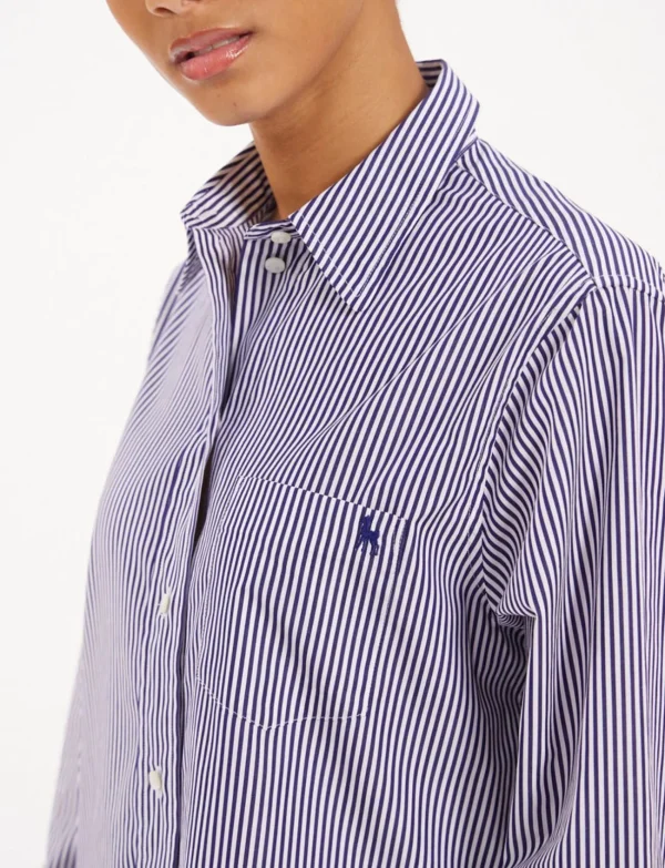 Store Ines de la Fressange Paris Maureen navy/white striped shirt