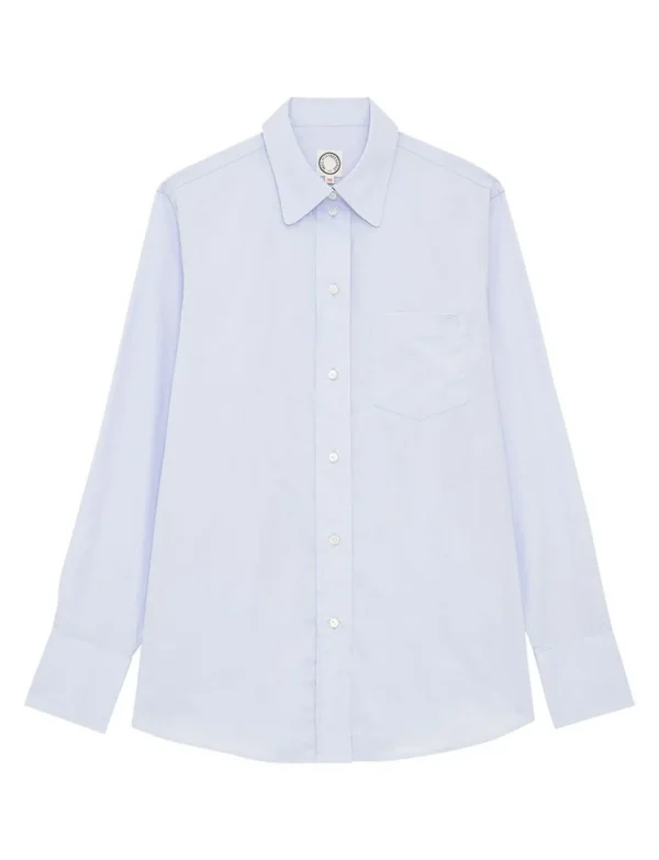 Best Sale Ines de la Fressange Paris Maureen sky blue shirt