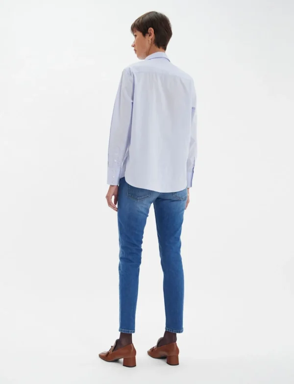 Best Sale Ines de la Fressange Paris Maureen sky blue shirt