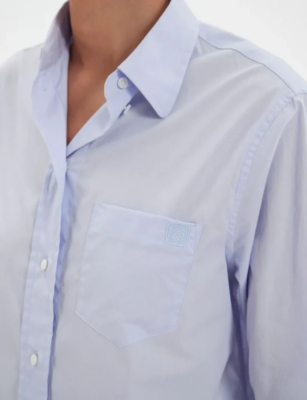 Best Sale Ines de la Fressange Paris Maureen sky blue shirt